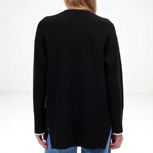 Madewell Merino Wool-Blend Scarf Sweater Jacket Size Small - Picture 5 of 13